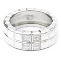 Ice 82/3790 Chopard White (Good) Gold Diamond Ring Band Cube Fashion Pre-Owned (18K)