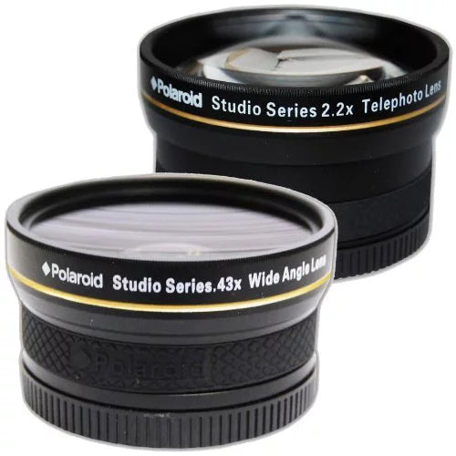 T6 Lens & Memory + Polaroid 2.2X IS Super 50" + SLR Lens .43x Camera EF-S + + Angle Digital Tripods HD & Rebel Wide with II f/3.5-5.6 Telephoto 8" 18-55mm Canon Accessory Bundle Kit Cards EOS Polaroid