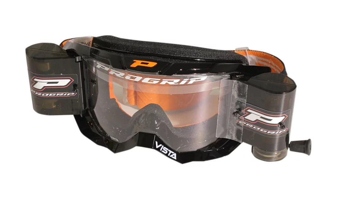 Black Roll Vista w/Mounted Goggles MX Off Grip System Pro 3303