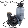 iMeshbean Filter 9,000GAL Pool 1200GPH with Stand Base Filter For Valve Pool Sand 5-Way Sand Pump Above 10" Ground