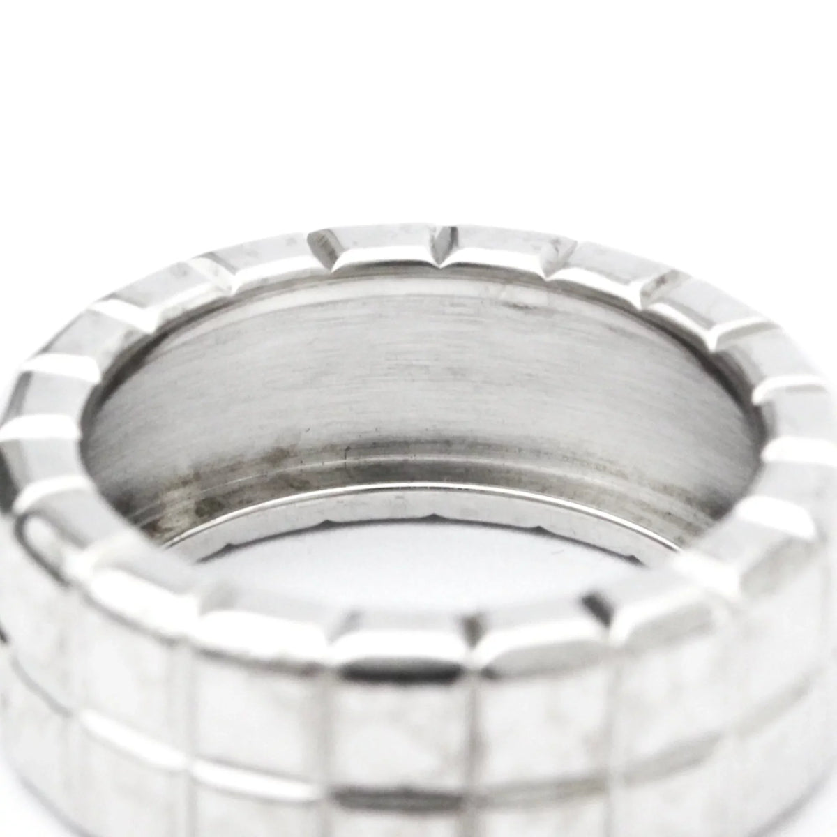 Ice 82/3790 Chopard White (Good) Gold Diamond Ring Band Cube Fashion Pre-Owned (18K)