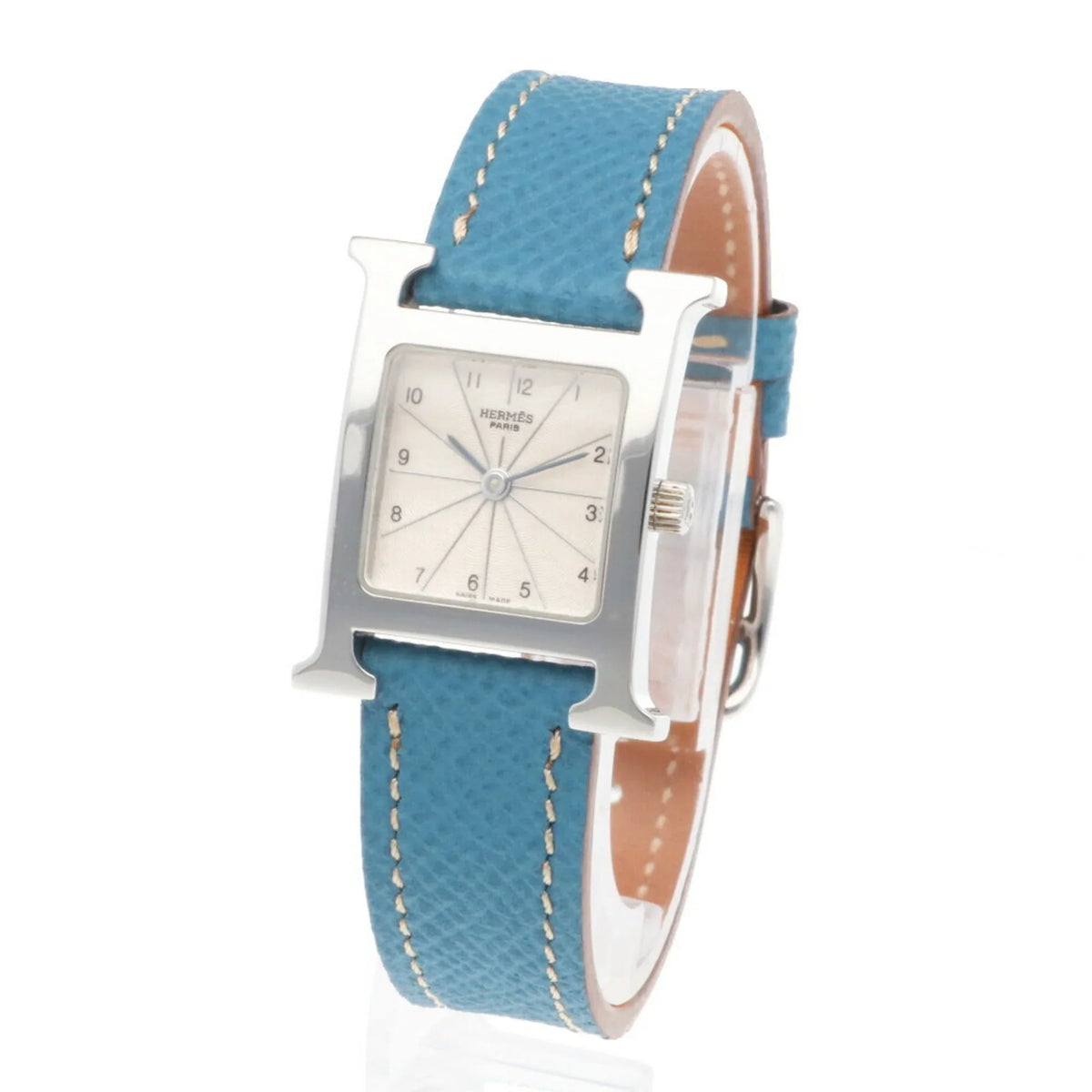 Quartz Ladies (Good) H HERMES Stainless Hermes Pre-Owned HH1.210 Steel Watch