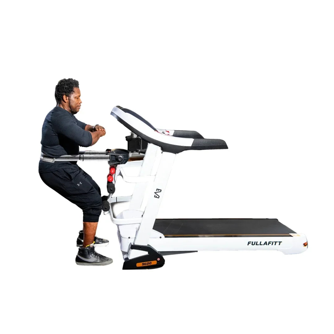 Preset Wide Board Monitor, by Folding 4.5HP, Grip, Speakers, Belt, Running LED Pulse Best Pressure Massage Programs, Bluetooth, FULLAFITT, Treadmill Free World