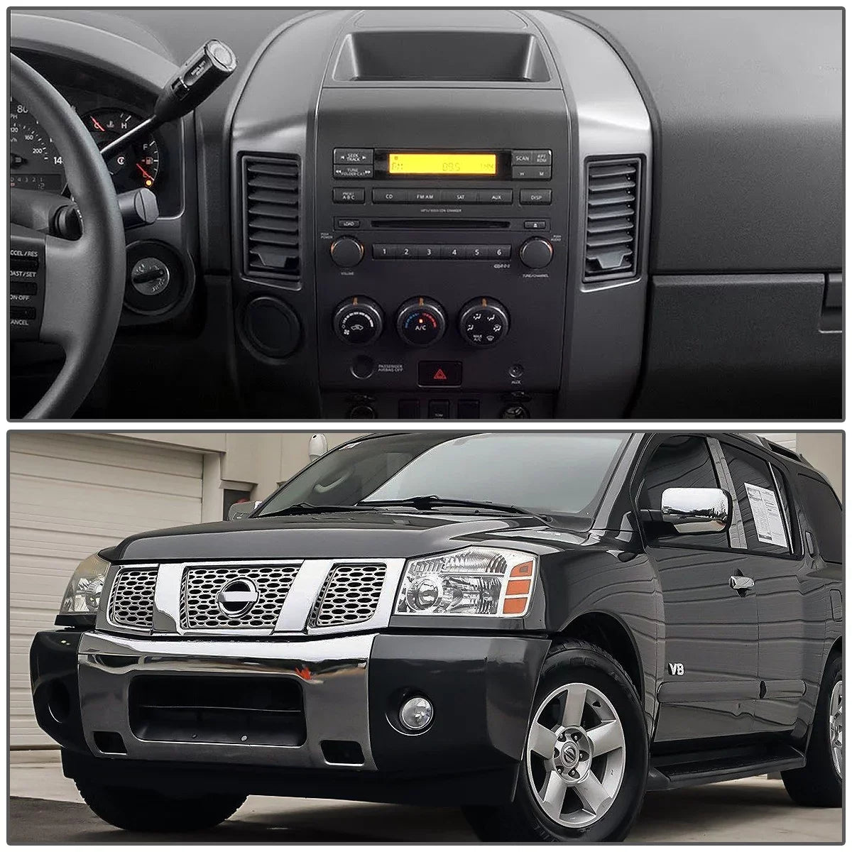 Motoring Panel For Lid 05 Nissan Center Panel 2004 DNA Factory Speaker XE Bezel ZTL-Y-0163 to without SE Instrument 2006 Console Armada Style Titan