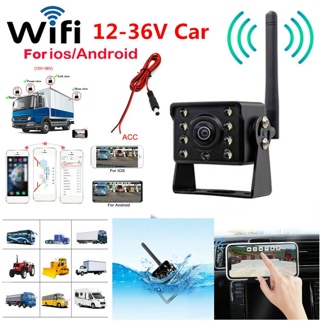 Camera Camera Aumotop Car Reverse Led Rear 12v~36v 12v~36v Waterproof Webcam,Vision Led Wifi Bus 12v~36v Ip67Vision Led Camera ReverseView Camera Camera Bus Wireless WirelessBus View