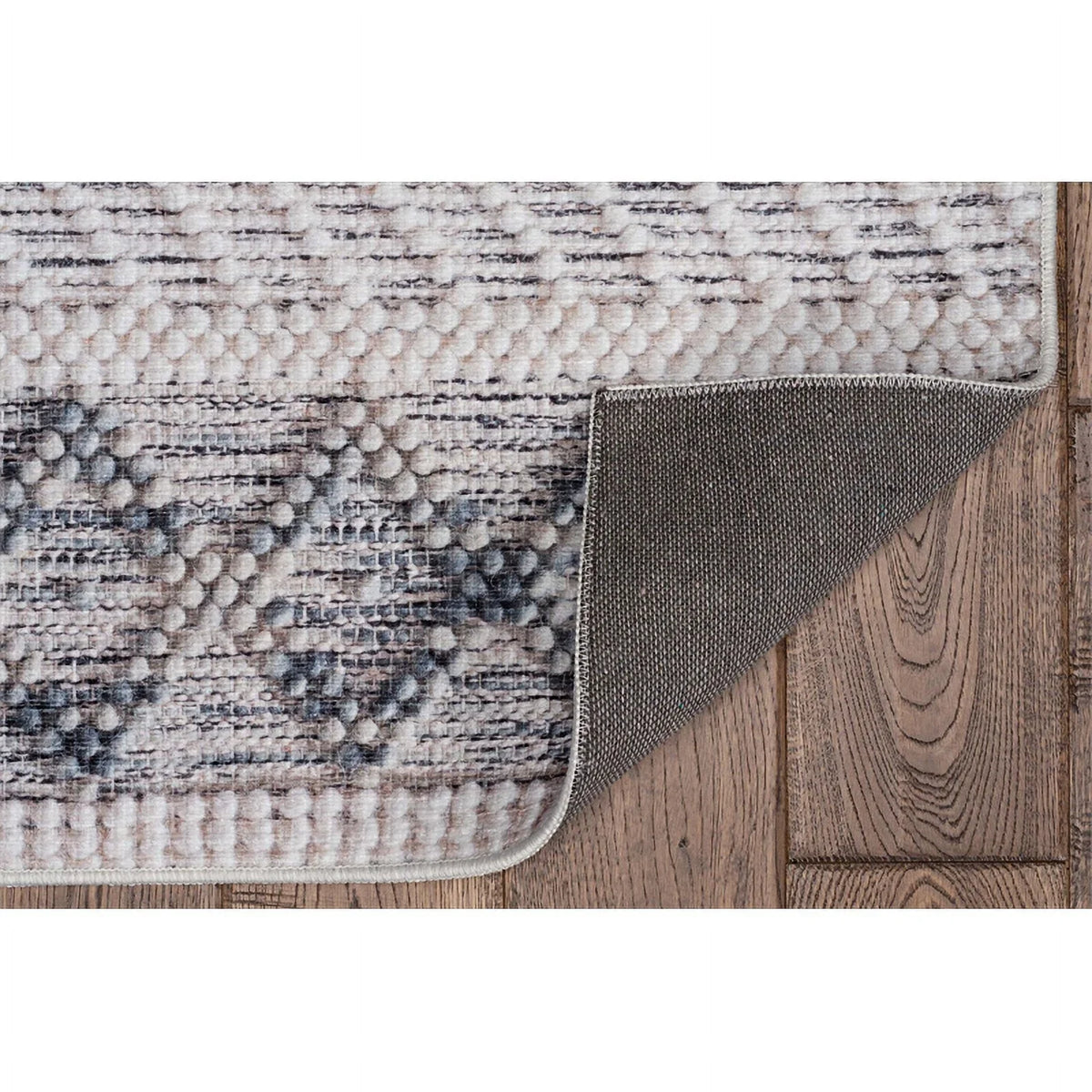 Area in 7' Polyester Rug Cream x Marion 5' Macomb Linon