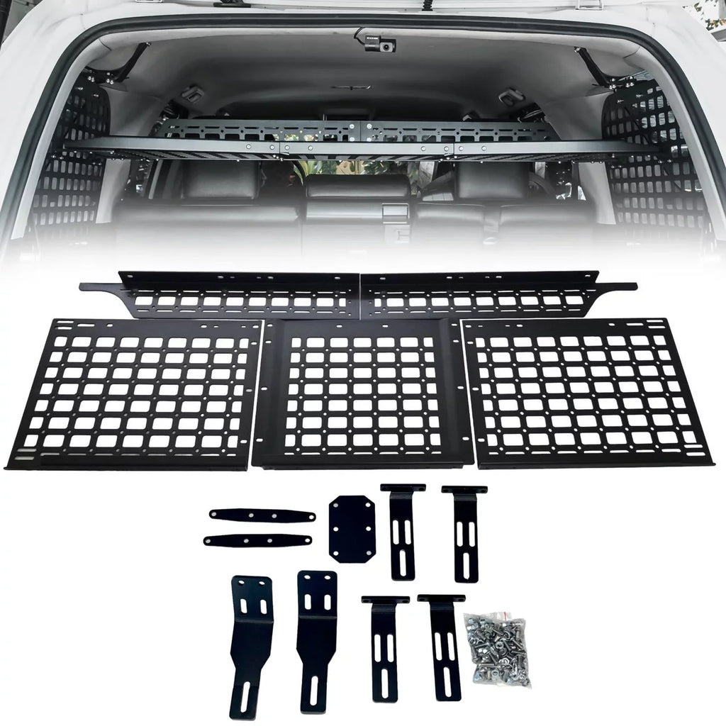 Black BAKOD Storage MSW100 Set Molle Shelf Toyota MSPS100 Window 4Runner 2010-2023 for Panel
