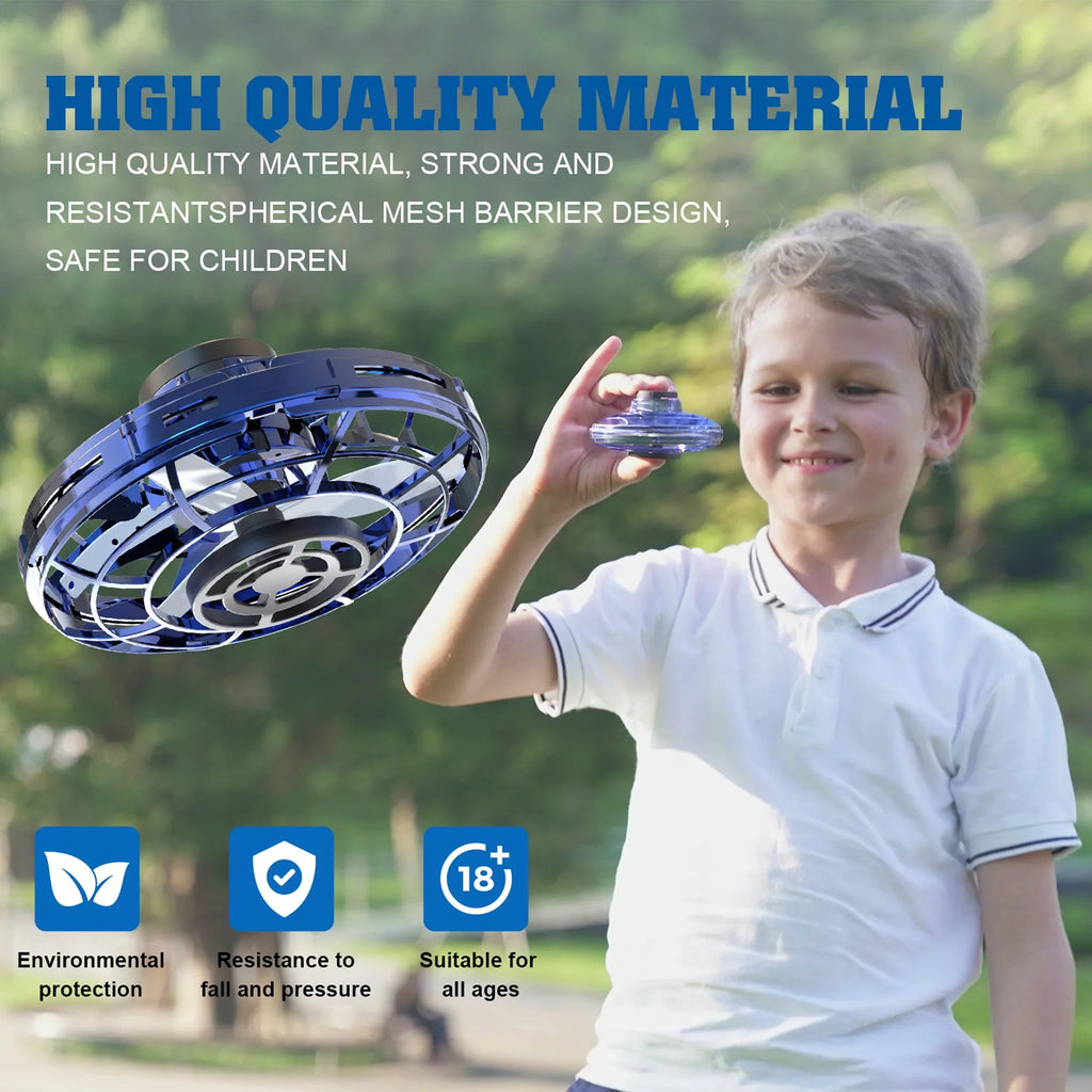 Drones Girls-Black+Blue Pack/Set Free 2 SAYFUT Toys Toys Boys Flying or Indoor Small Kids/Adults Hands Drone Operated Scoot Hand Easy Orb Drone Helicopter, Ball for