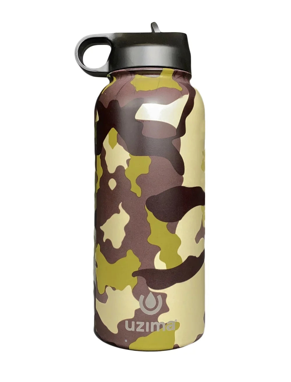 Stainless Steel Z-Source (Camo) Purification Go. Bottle Travel. Hiking, Camping, Water Exterior. Backpacking, for the Water Uzima Double-Walled Large and 32oz with Capacity on - Filtered