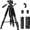 Phone Tripods, Tall Stand Tripod for Camera Video Cell Photography, Tripod 74" Camera Tripod, Heavy Camera Duty