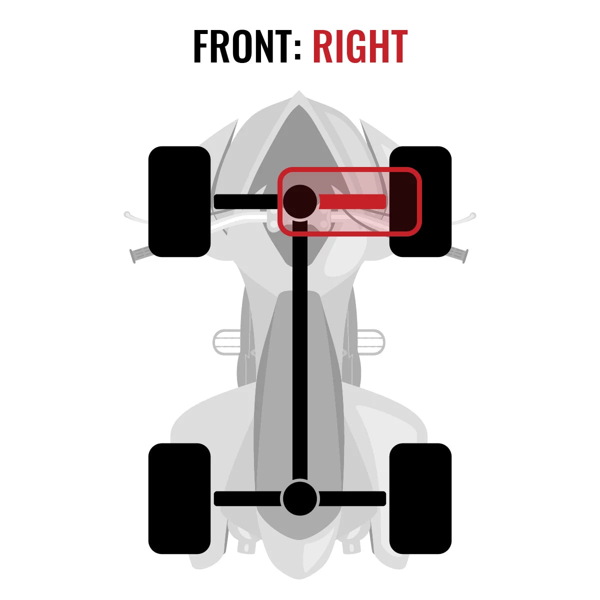 Right with 2014-2015 EPS SE Grizzly FI YFM700 Auto Axle Sixity Yamaha 4x4 Front compatible XT