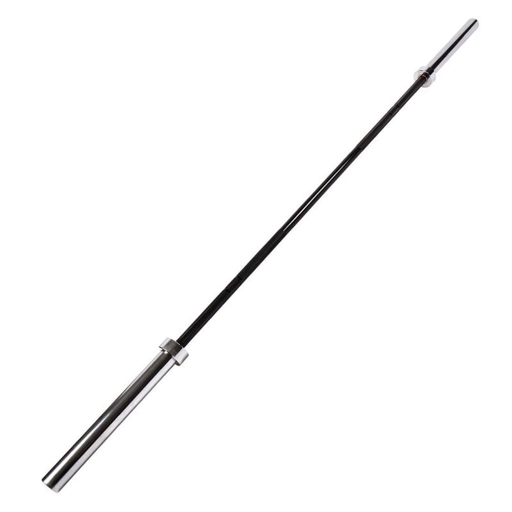 Chrome Weights Solid POUND Barbell Black Lifting Power Bar Olympic Chrome Lifting Hard Barbells,1000