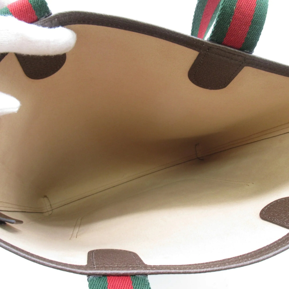 GUCCI (New) Pre-Owned Supreme Tote 7445449AACV8745 Bag Beige GG Canvas