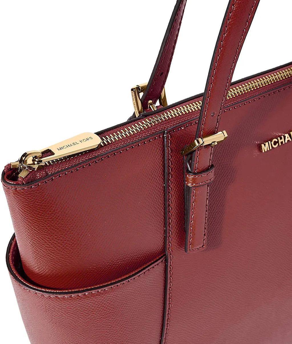 MICHAEL Womens Kors Top-Zip 30F2GTTT8L-626 Set Michael Tote (Brandy) Jet