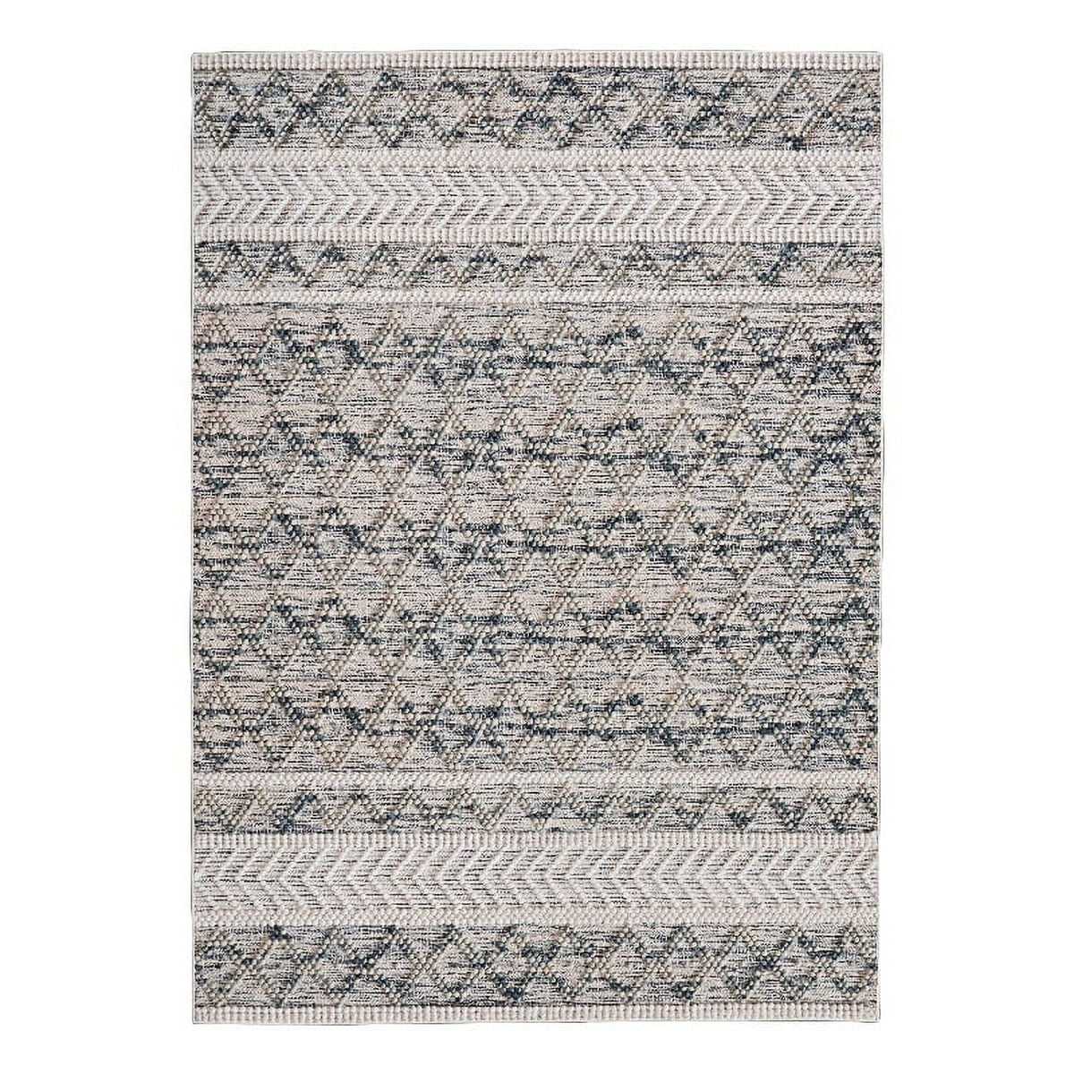 Area in 7' Polyester Rug Cream x Marion 5' Macomb Linon