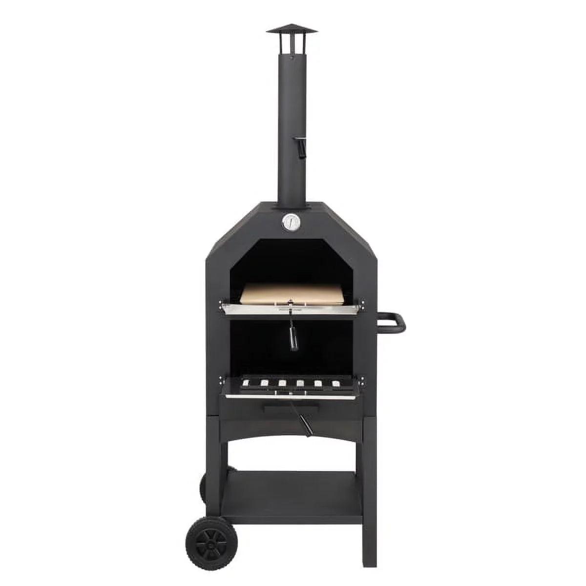 and Camping Grill Pizza Backyard Peel, Fired Wood with Pizza Oven Stone, Fithood Pizza Outdoor Rack, for