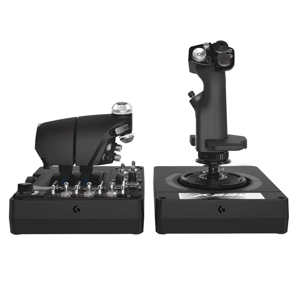 Joystick Flight Controller Throttle - G H.O.T.A.S X56 Simulator Black PC for Game Logitech and