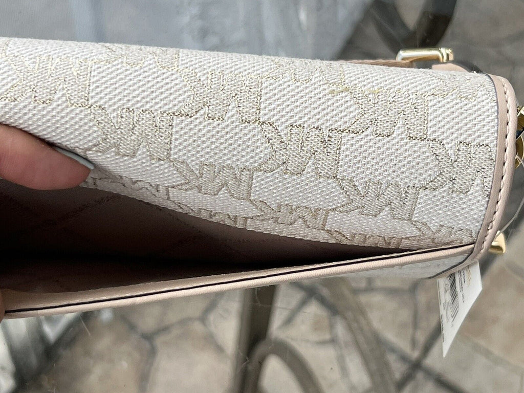 Michael Bag Around Gold Jet Natural Crossbody MK Kors Glitter Set Zip LG Wallet