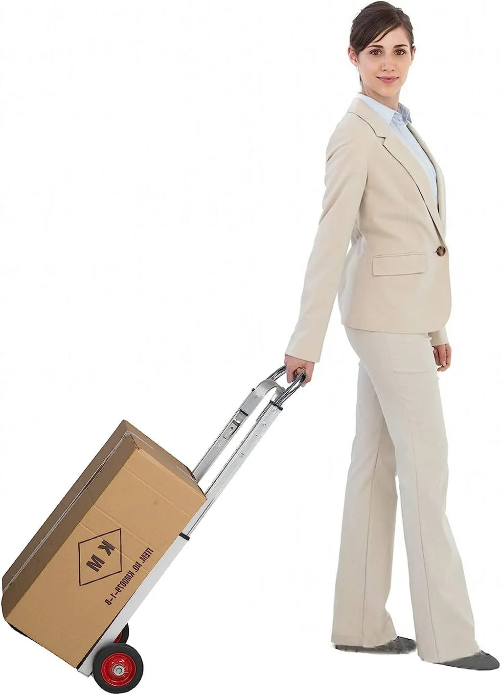 Travel, and Aluminum Cart Truck Handle Compact or Trolley Industrial Foldable Rubber Luggage Shopping Telescoping Portable Heavy Hand for Duty Wheels with