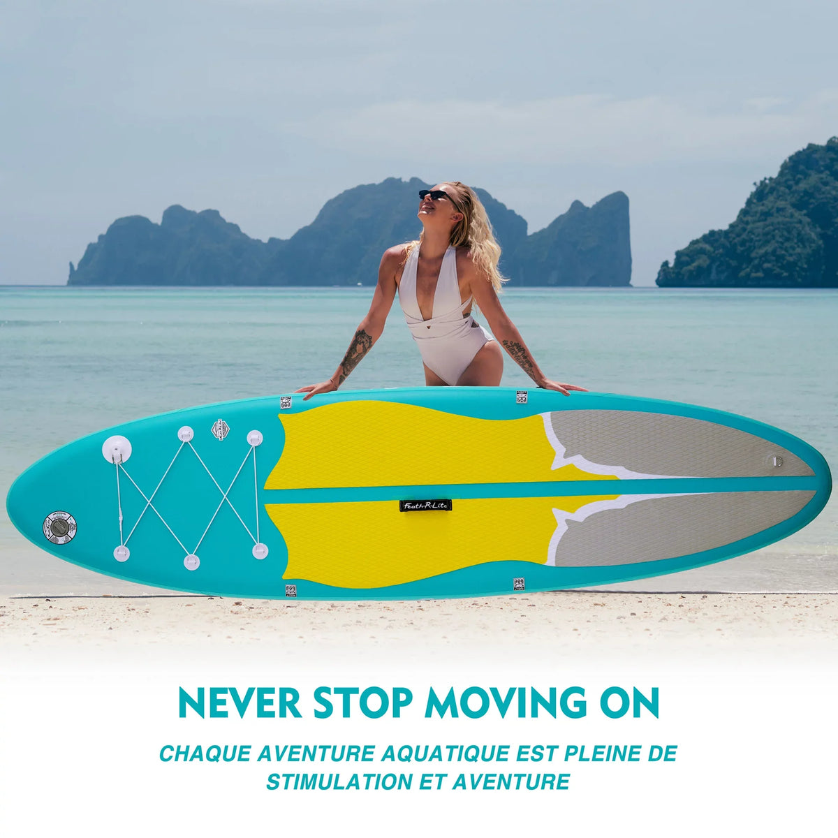 Camera Adapter Paddle Inflatable Stand Folding Board Adjustable Paddle Yellow Base Medium Portable Up Accessories, Feath-R-Lite Board, Inflatable, Aluminum Lightweight Alloy Blue Unisex Paddle SUP