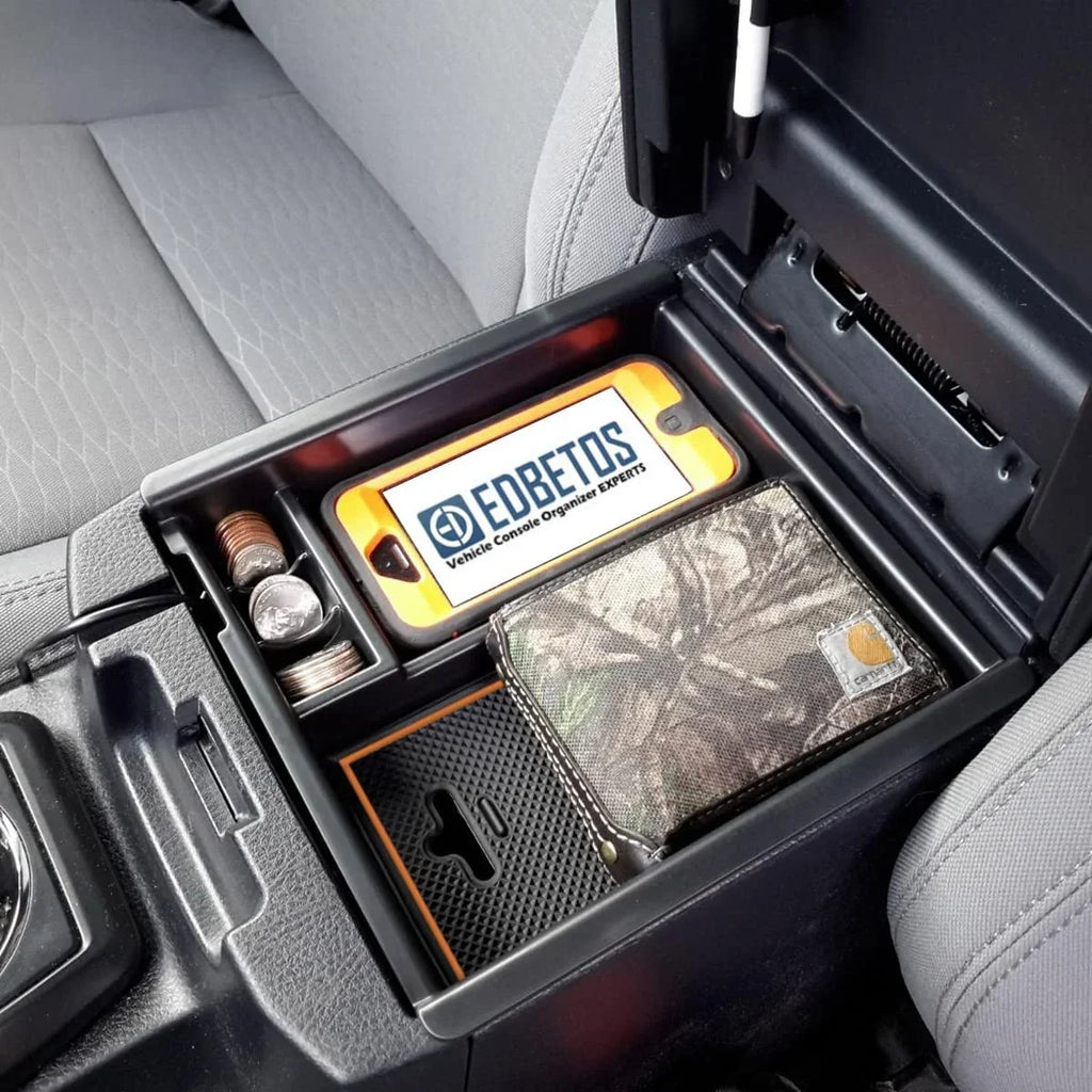Material Console Compatible 3rd 2023 Insert 2016-2019 Armrest Box Accessory Tacoma Center 2020 2021 Organizer Tray Toyota with 2022 EDBETOS Gen ABS Trim) (Orange