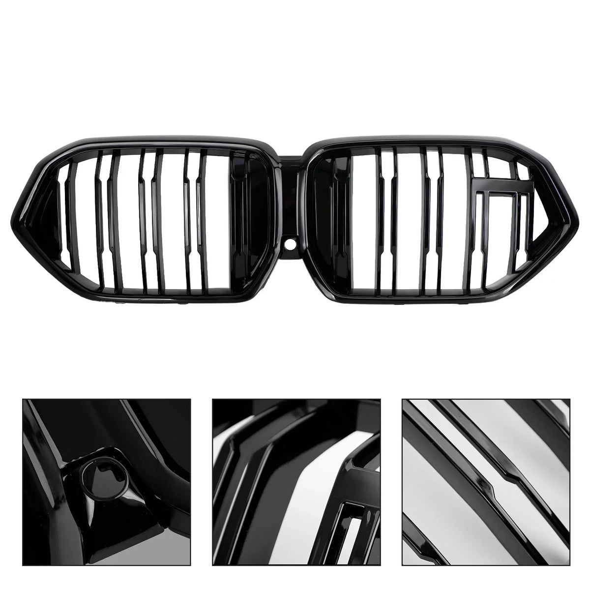 BMW Front Grille Hole Black Bumper X6 Grill Fit M50i for W/Camera G06 2020-2022