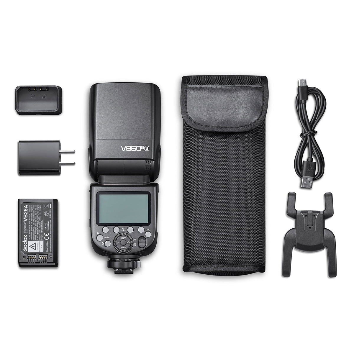 Light Li-ion Godox Manual/Auto HSS X Flash Built-in GN60 Rechargeable Wireless Replac 2.4G 1/8000s with Camera Flash TTL Receiver Battery System Wireless V860III-S Light Speedlite / Modeling