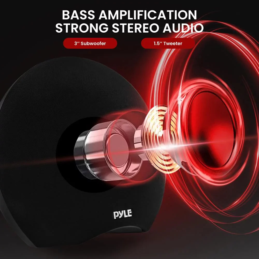 Pyle Bluetooth Speaker Portable Power, Music Waterproof 280-Watt Output Wireless Streaming Max