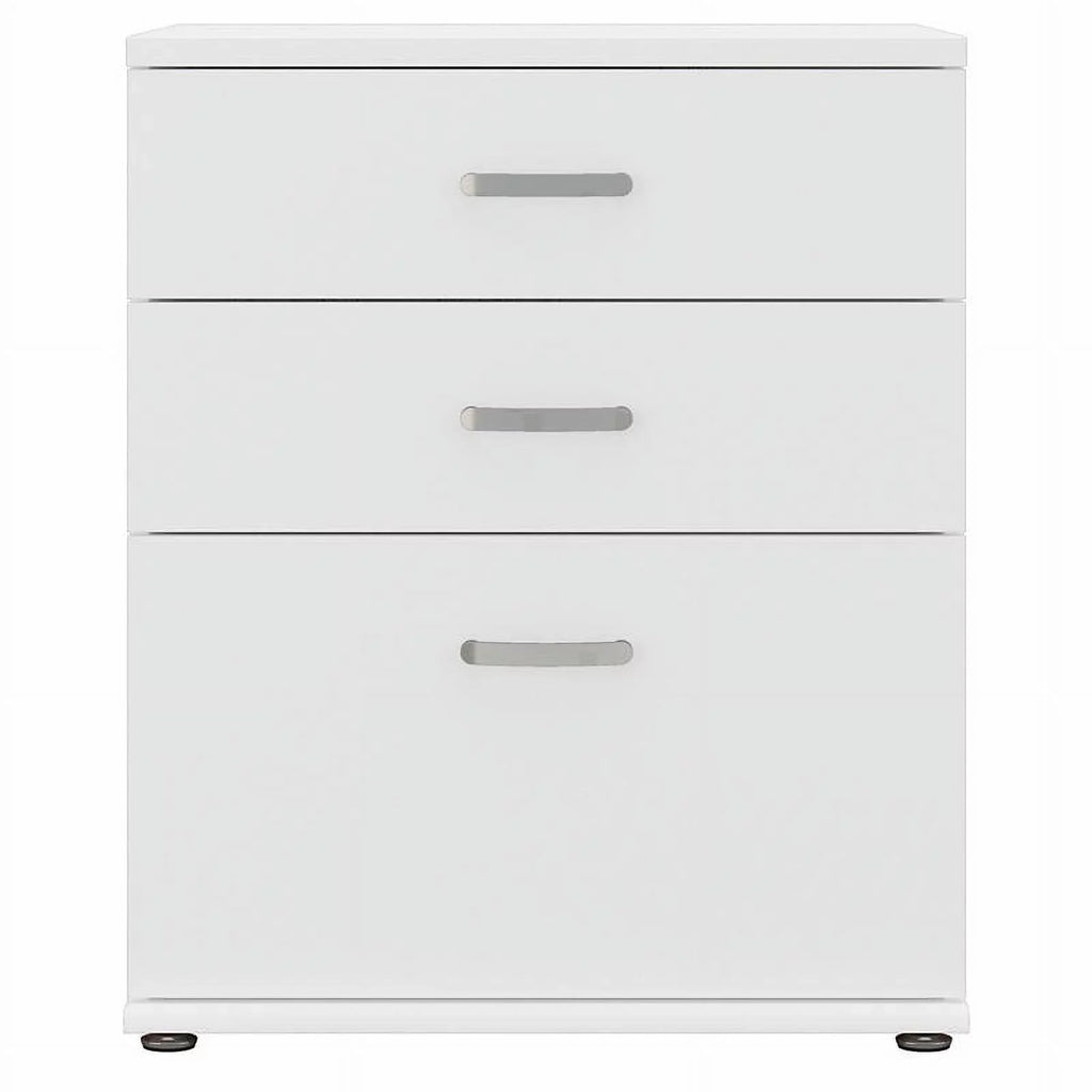 Wood in - Storage Engineered with Garage Row Drawers Cabinet White Pemberly