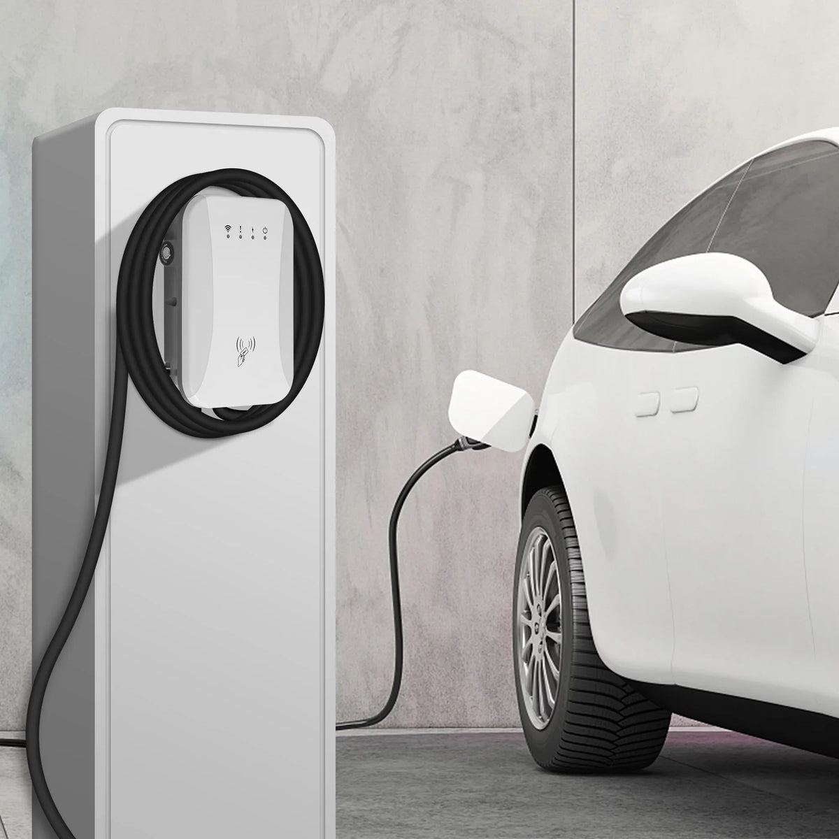 Volt EV Car Portable Amp, Standard SAE Station (40 Charging Indoor/Outdoor ) NEMA 14-50 J1772 NEMA Vehicle ft Level 25 Charger Charging Charger with 2 Plug Cable, 240 Electric 14-50