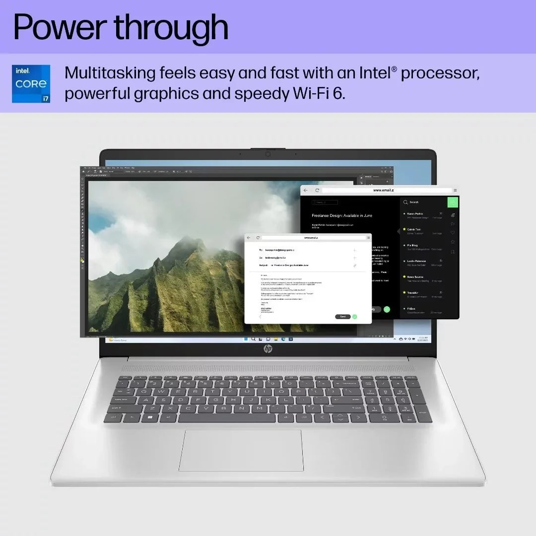 Intel RAM, Core 1TB 17.3" 32GB i7-1355U, HP Home Win11 Laptop, HD Backlit Touchscreen SSD, Keyboard,