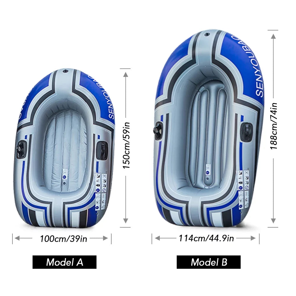 Portable Inflatable Tomshine PVC with Paddle Boat Pump Air Boat Thicken Inflatable Rafts