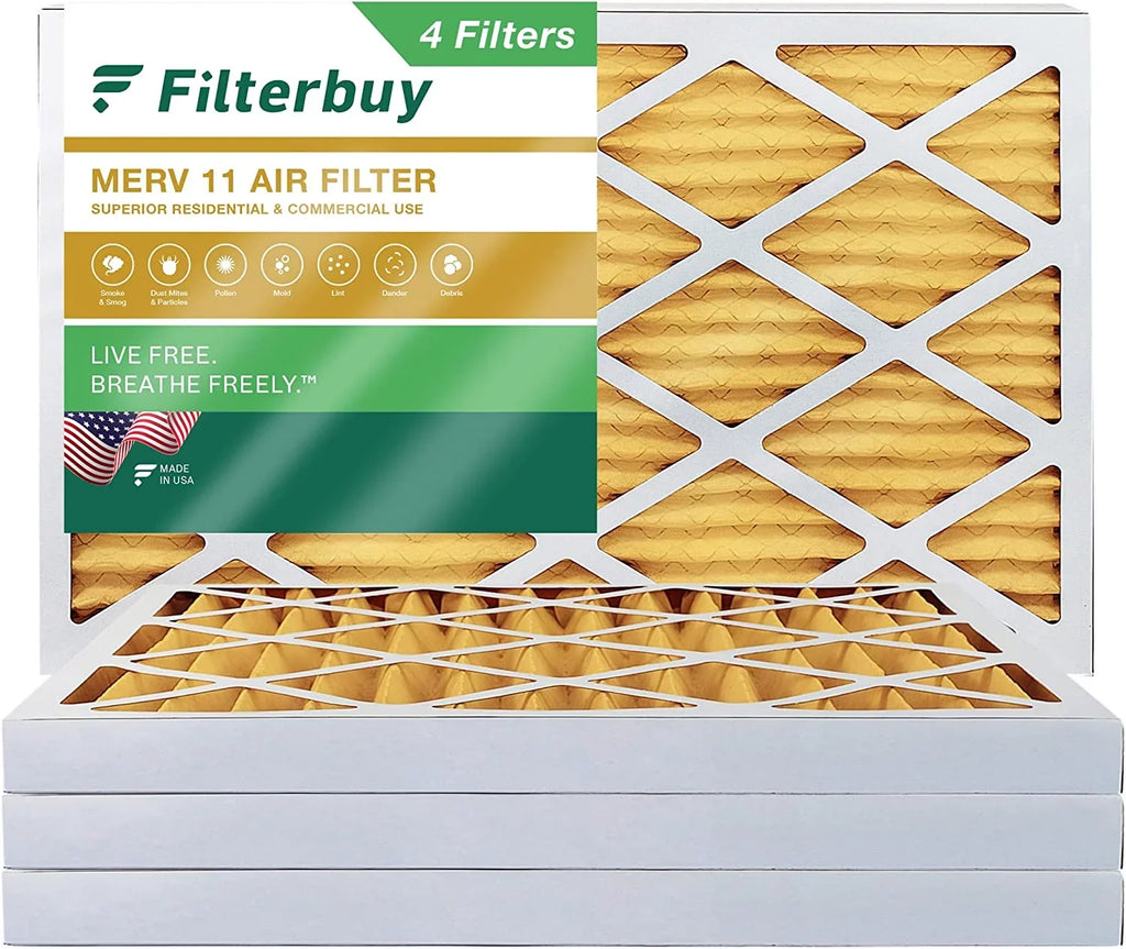 Filterbuy (4-Pack) Filters 11 AC Air 12x24x2 HVAC Furnace MERV Pleated