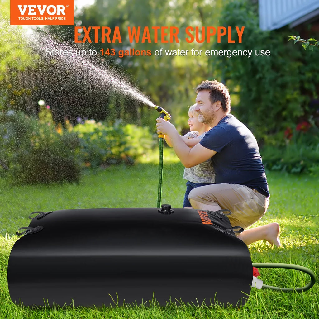 Bladder Storage Bag,143 Tank Gallon Bladder Storage Water Including and Portable Kit,Water Spigots Water Rainwater Overflow Large PVC Capacity Water BENTISM Containers,1000D