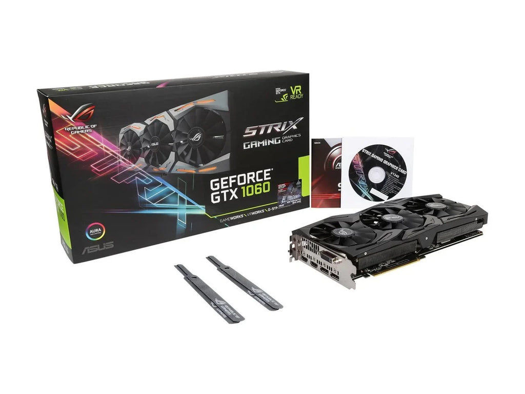 192-Bit GeForce STRIX-GTX1060-6G-GAMING NEW 6GB E3.0 Card ROG Video 1060 PCI GDDR5 Strix HDCP Gaming GTX ASUS Ready