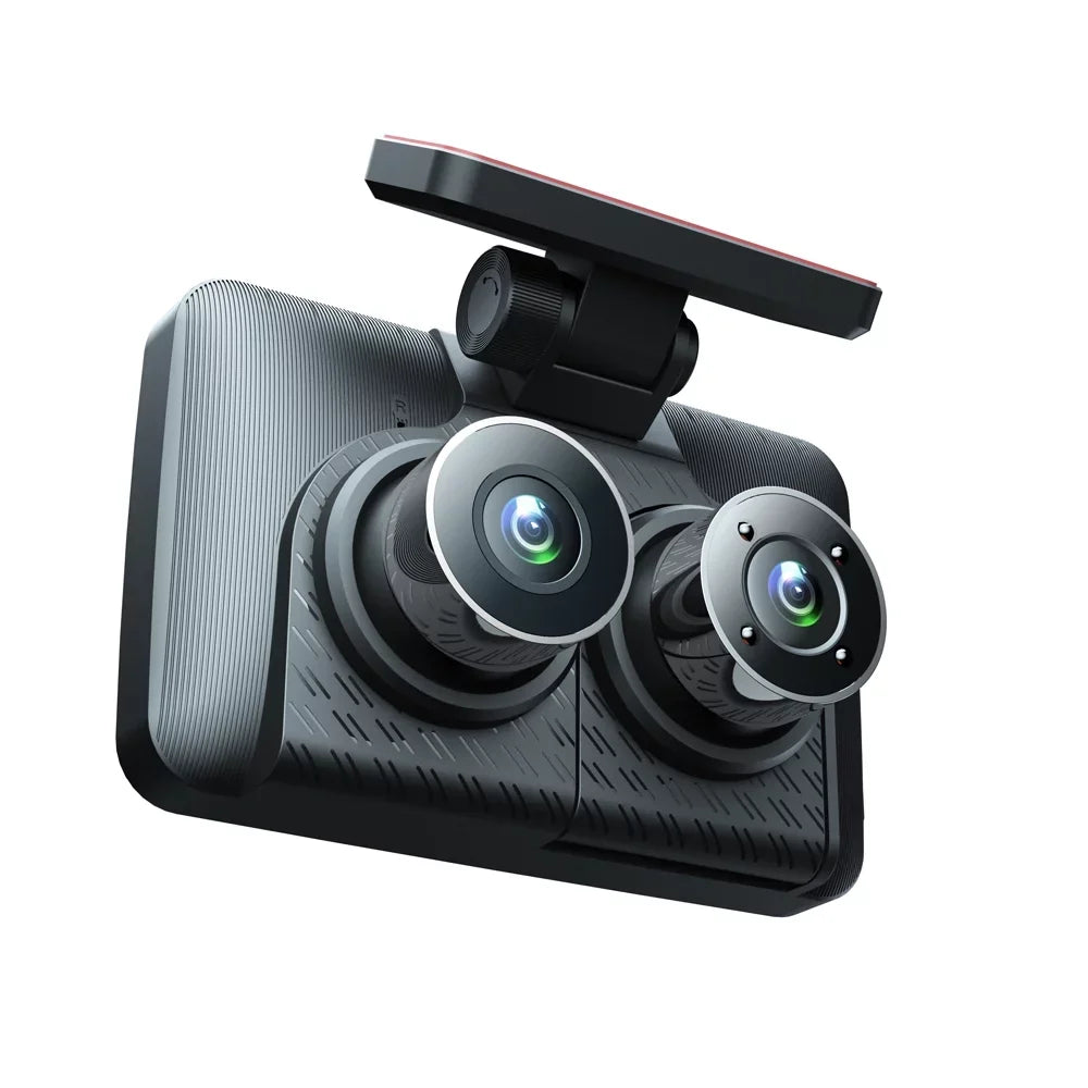 Driving Car Dash Mirror Car Video Recorder Recording Cameras 4in Rearview Auto Angle Safety Clear Andoer Wide Camcorder Recorder Camera 3 Cam Car