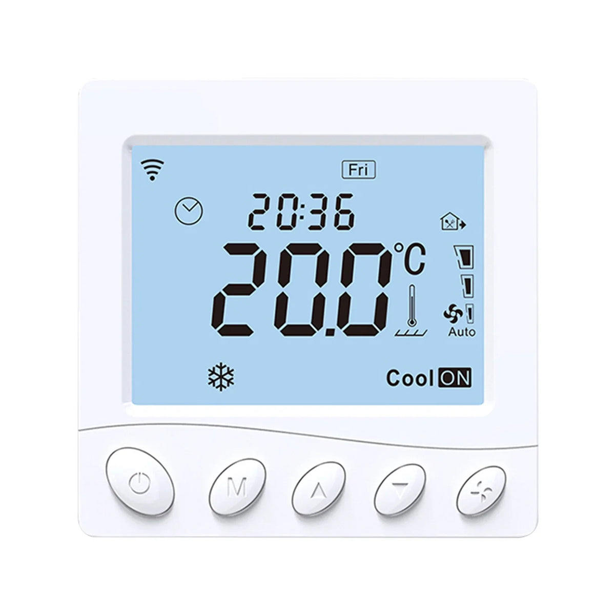 Maiju Pipe LCD Smart Modbus Thermostat,Voice tat Fan Pristin 3.2Inch Display Coil 2 WIFI/485 Pipe WIFI/485 Floor /485 ADBEN /485 Application Fan 3.2Inch BREWEL tat Modbus BUZHI 2 Modbus dsfen LCD