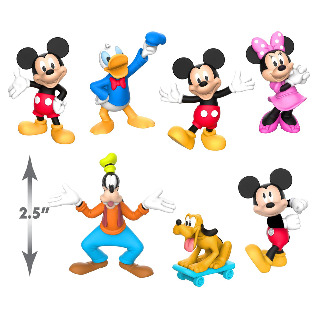 Mickey Officially Figure Licensed Ages Toys 3 Gifts Disney and Presents for Collectible Mouse Junior Set, Kids Up,