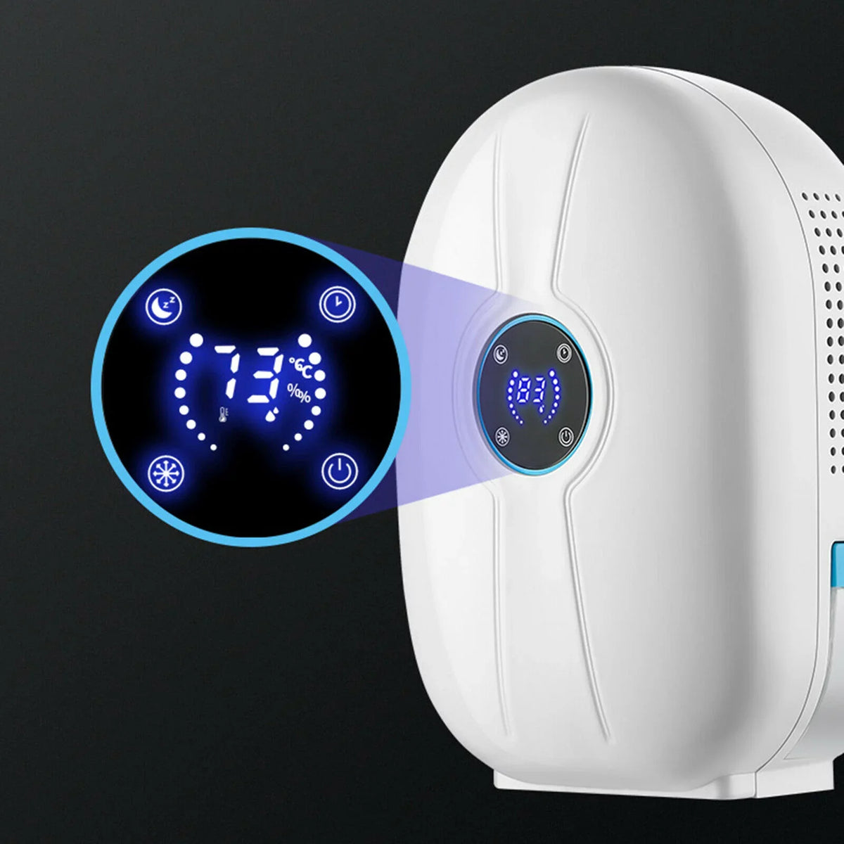 Absorber Home Dehumidifier Control Mini Dryer with Air 500ml Remote Portable Fichiouy White Mute Moisture