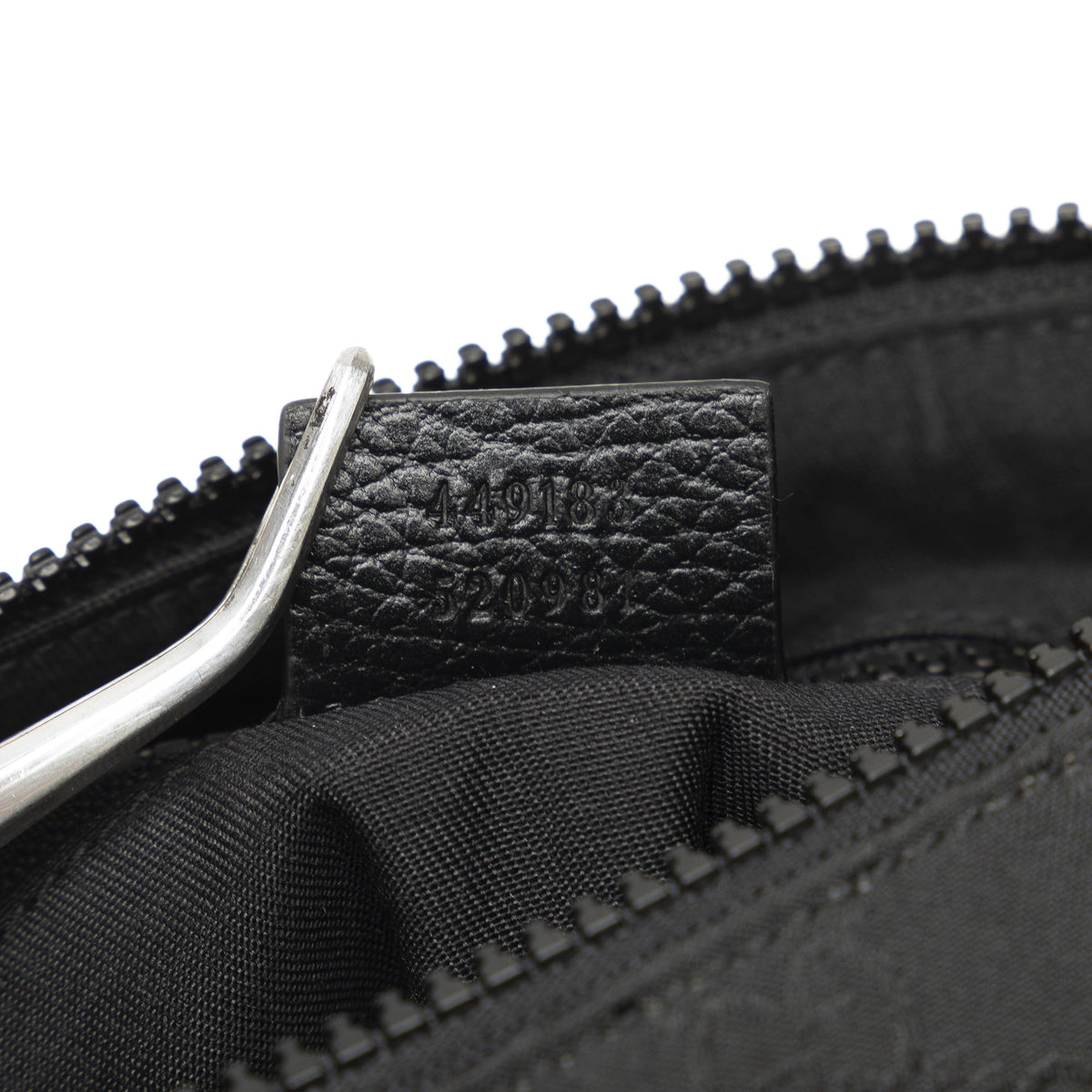 Web GG Bag Authenticated Fabric Nylon (Good) Crossbody Black Crossbody Pre-Owned Gucci Unisex