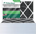 Filterbuy Carbon 22x24x1 MERV HVAC (12-Pack) Pleated Odor 8 Air Eliminator Furnace Activated Filters AC with