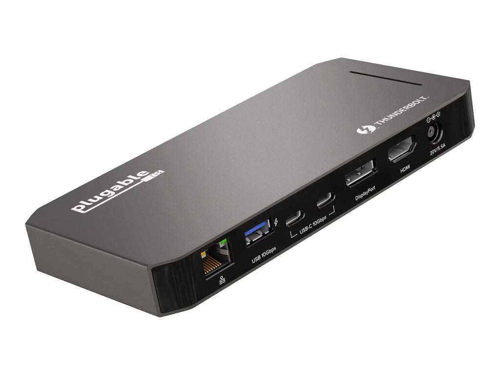 USB-C - 2x Audio and and Compatible USB Plugable Mac HDMI, with DisplayPort Ethernet, Gigabit and Windows Thunderbolt 40Gbps 96W with Jack Charging, 3x Dock 3.0, Laptops, USB-C,
