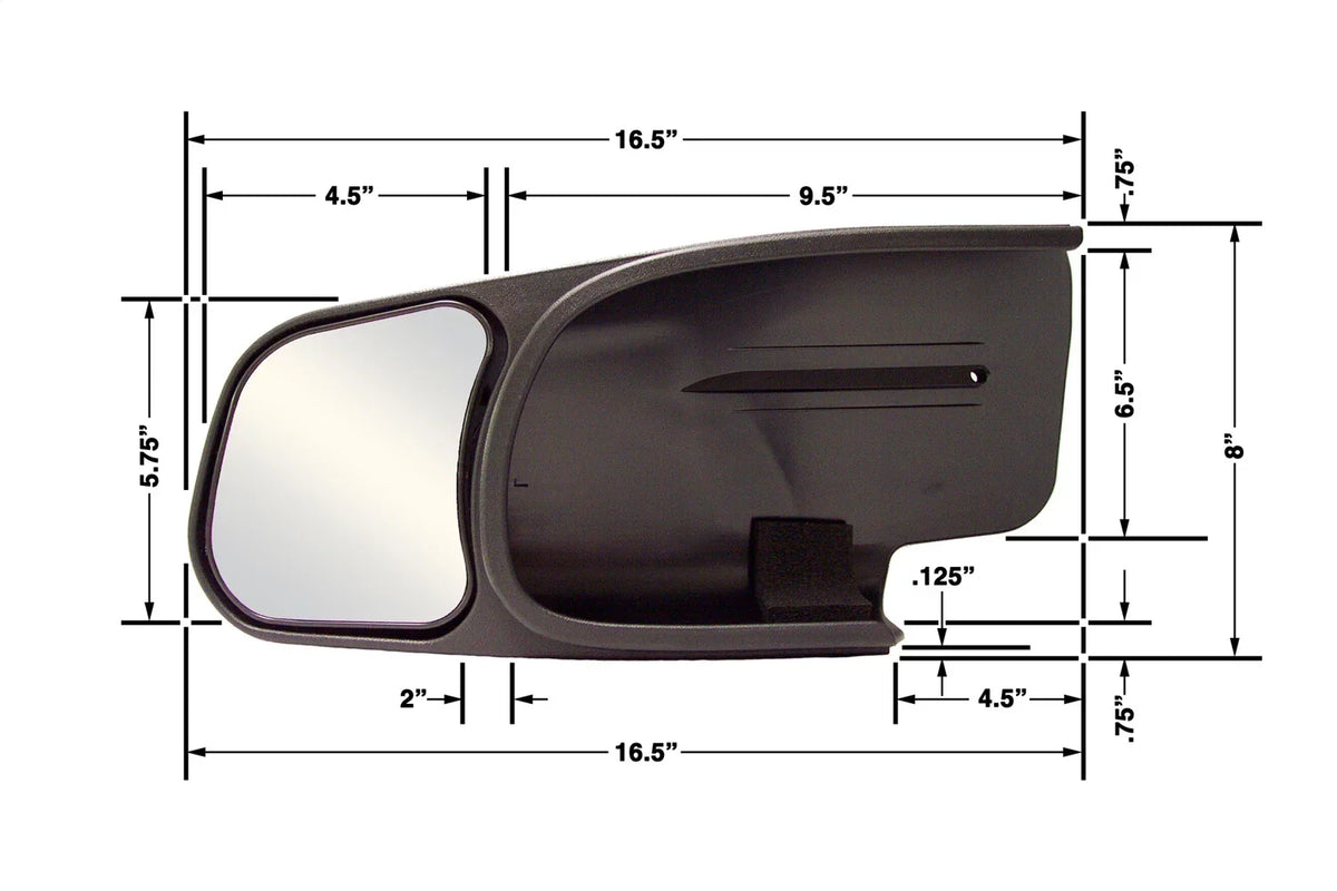 Custom Passenger - 10802 Side Mirror Chevy/GMC/Cadillac, CIPA Towing