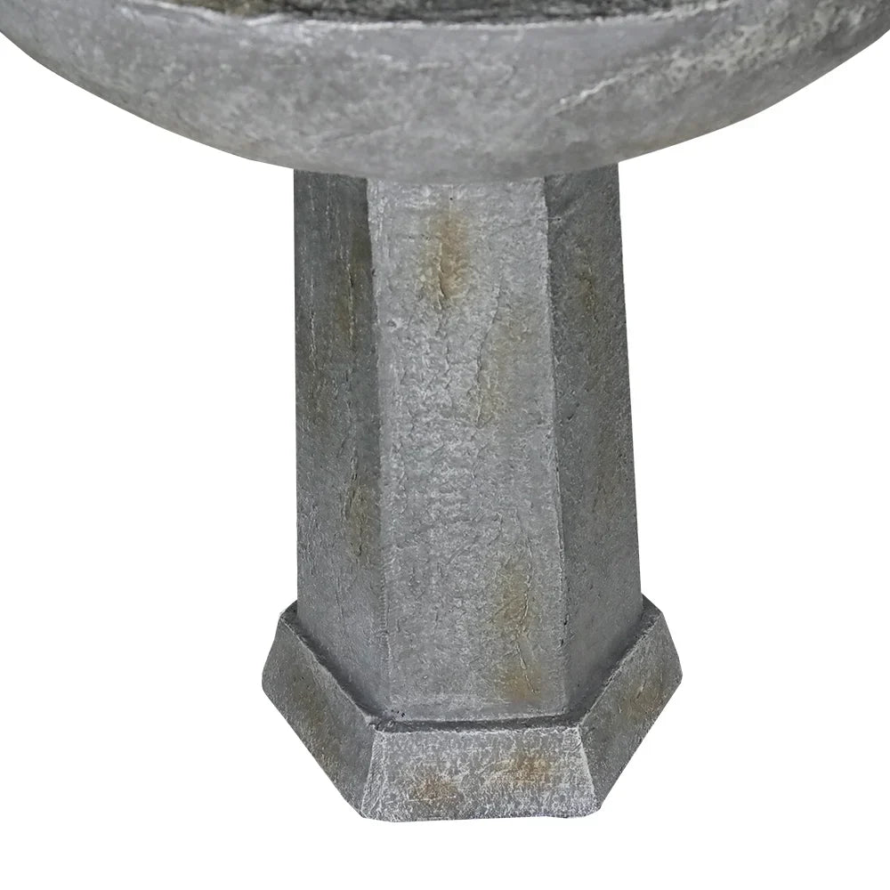 Porch Garden Waterfall 43.3in Freestanding Bath Fountain, for Lawn Backyard 3 H Decor Tier Bird Home with Patio Fountain Outdoor Deck