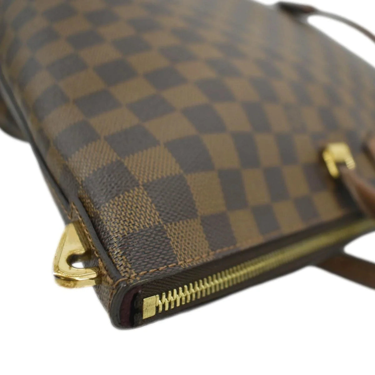 Ebene Bag Pre-owned LOUIS Tote Damier VUITTON Brown Belmont