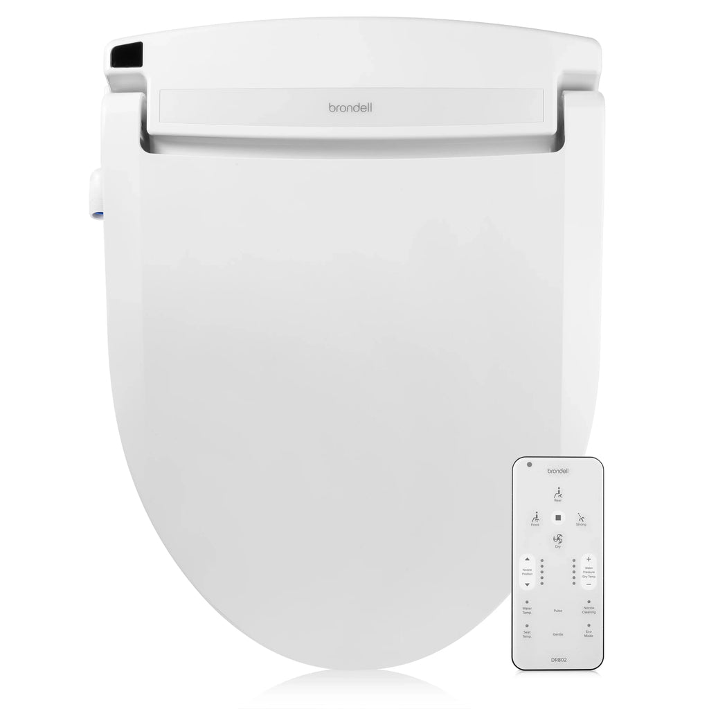 with Seat Advanced Round White Control, Bidet Swash DR802 Brondell Toilet Remote