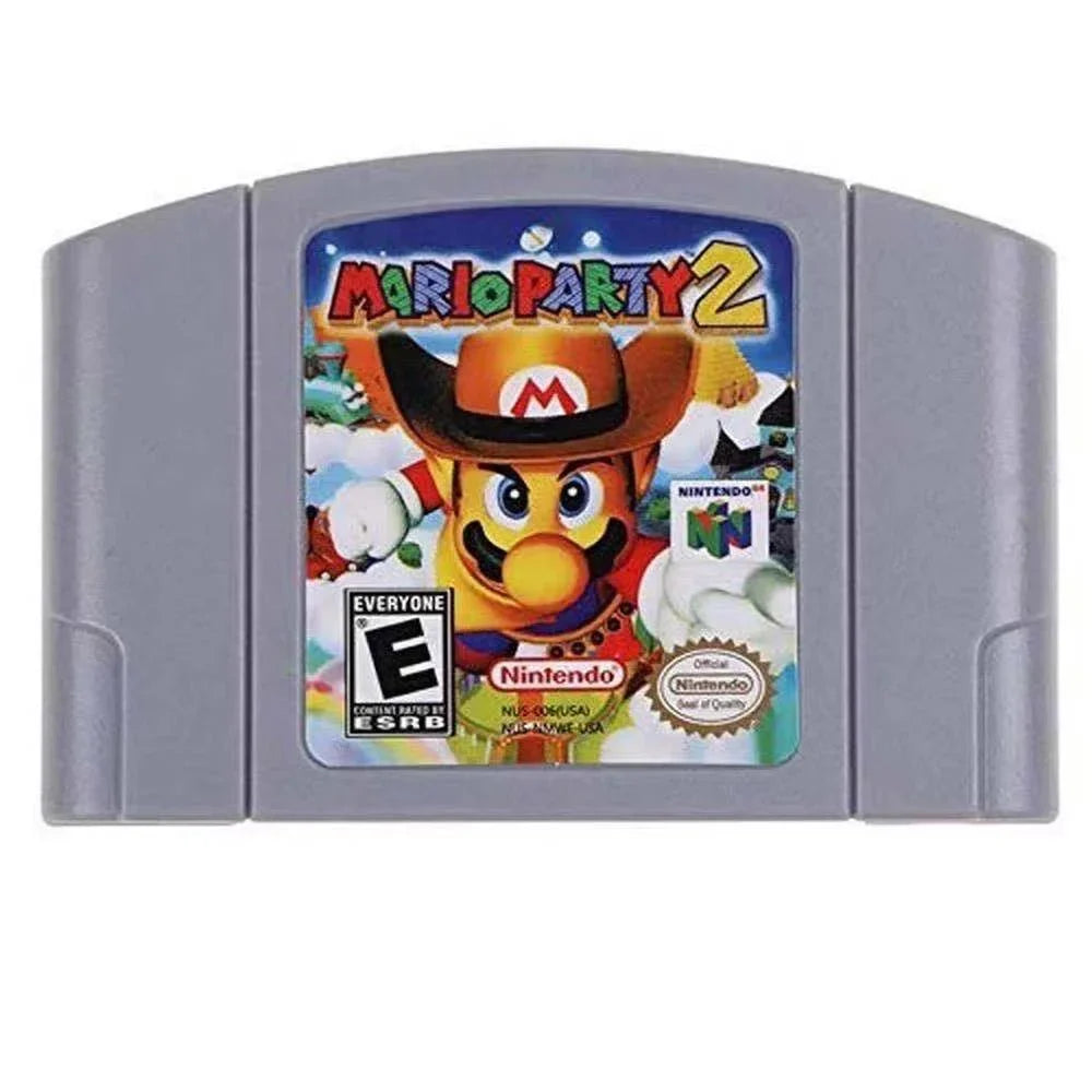 Mario 64 For Video N64 Nintendo Console Card Party Cartridge Super Game