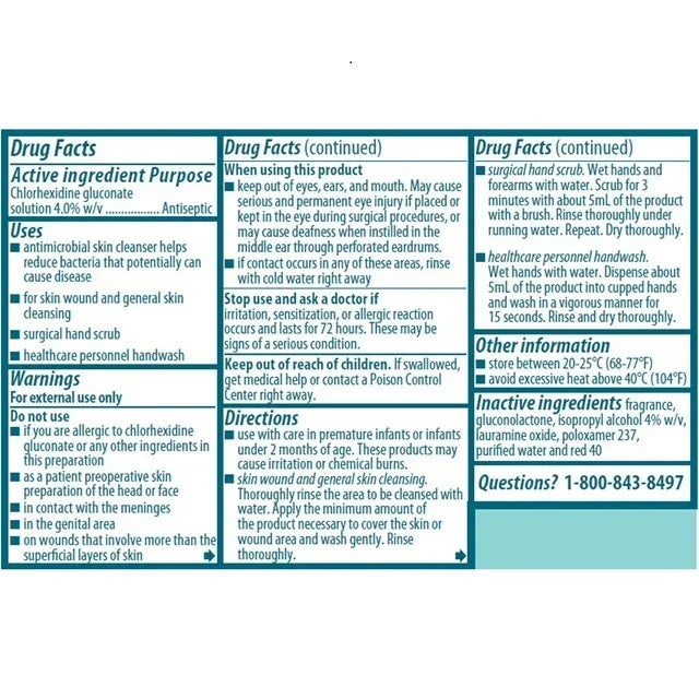 Surgery Antiseptic Antibacterial & Hibiclens & Fast-Acting - - oz 8 Pack Germs, 1 Cleanser Antimicrobial Soap Skin - of For CHG 4% Home Hand Effect Hospital Long-Lasting from for & & Protection