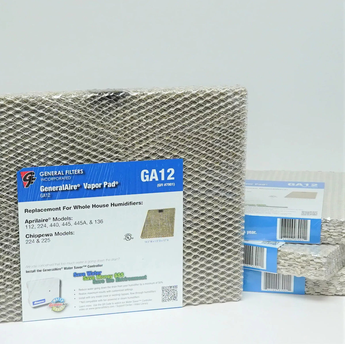 445 Humidifier Pad Filter Panel for 440 Aprilaire 4 Water #12 Pack