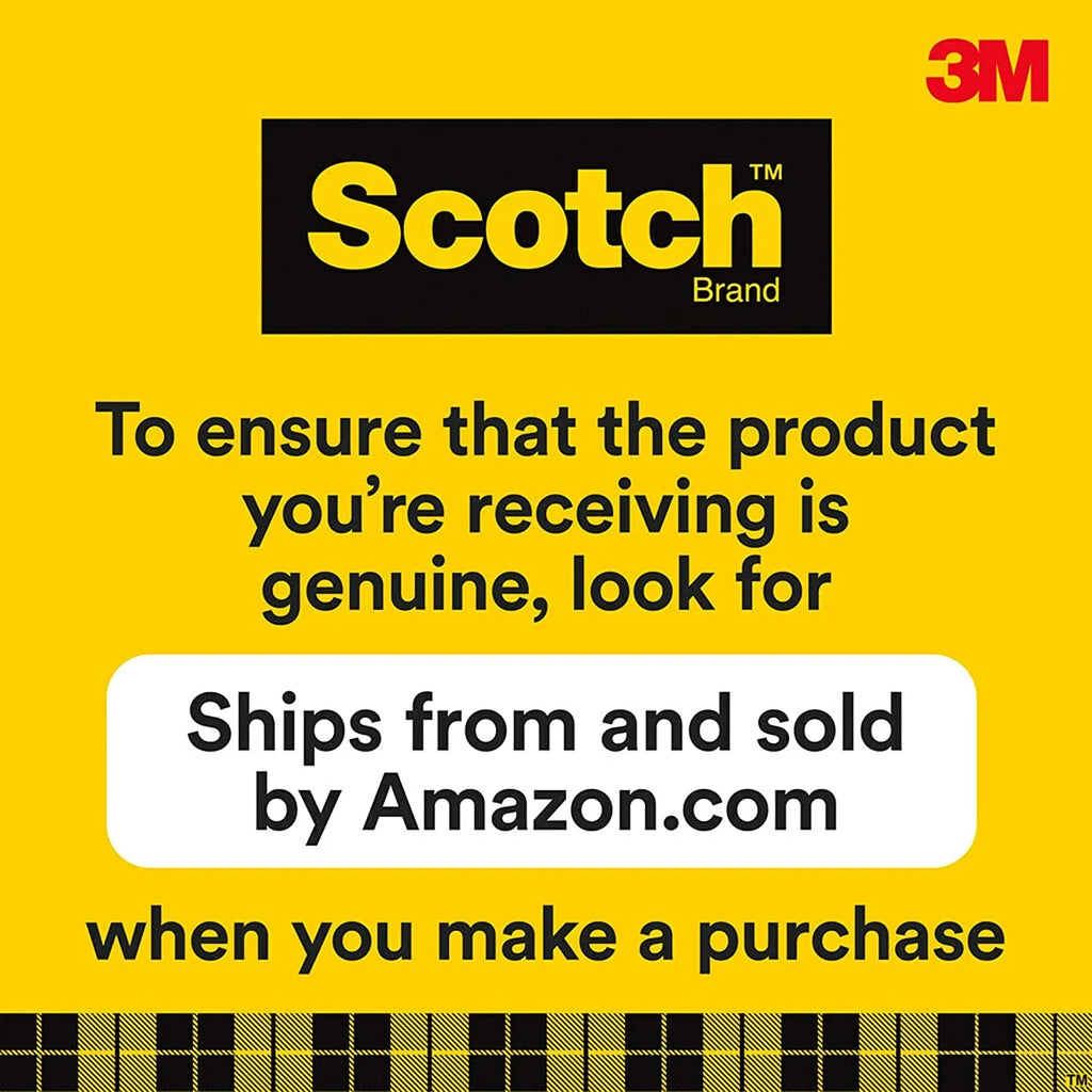 x Use, Finish, Tape, (600-6PK) and Width, for Home Office 3/4 Scotch Inches, 1296 Standard Glossy Rolls, Engineered Transparent Boxed 6